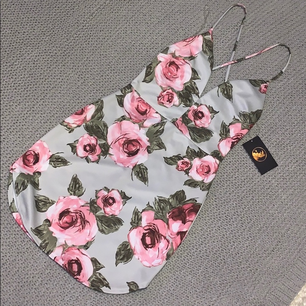 Blue blush mini dress NWT 🌸 From Kandy shop